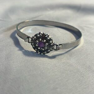 ⭐️Purple and silver vintage bracelet women or kids